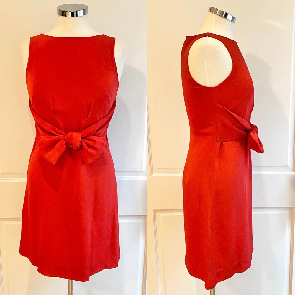 Jack Rogers Red Bow Mini Dress Size 2